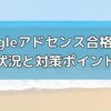 Googleアドセンスに合格時のブログの状況と対策ポイント